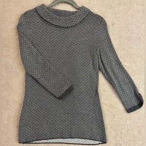 NWT Talbots quarter sleeve printed top